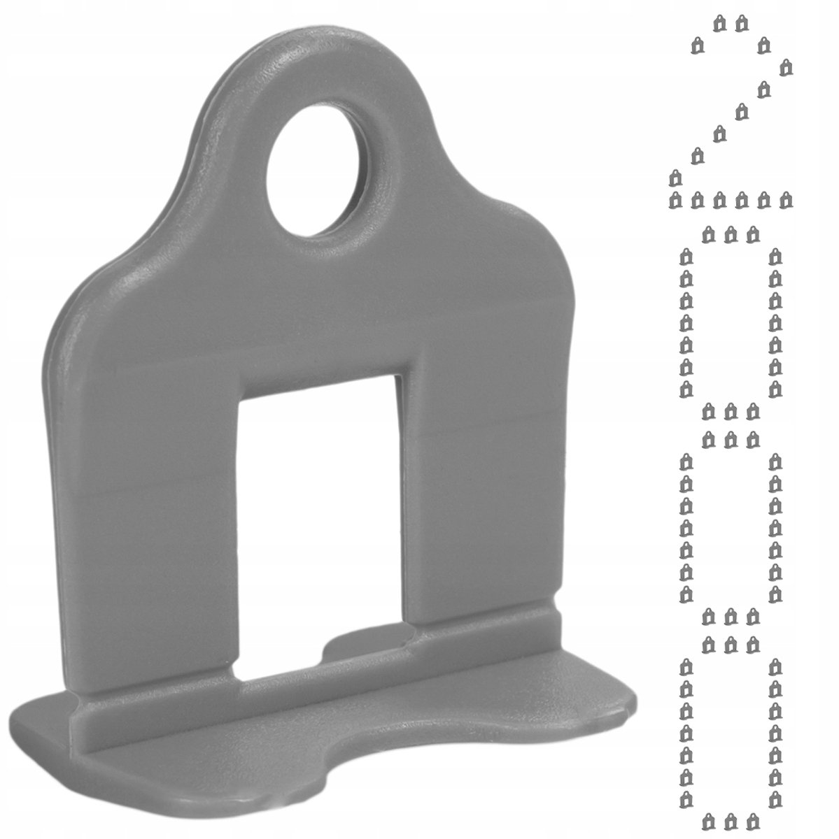 Simplefix Tegelnivelleringsclips Grijs 1,5 mm - 2000 st