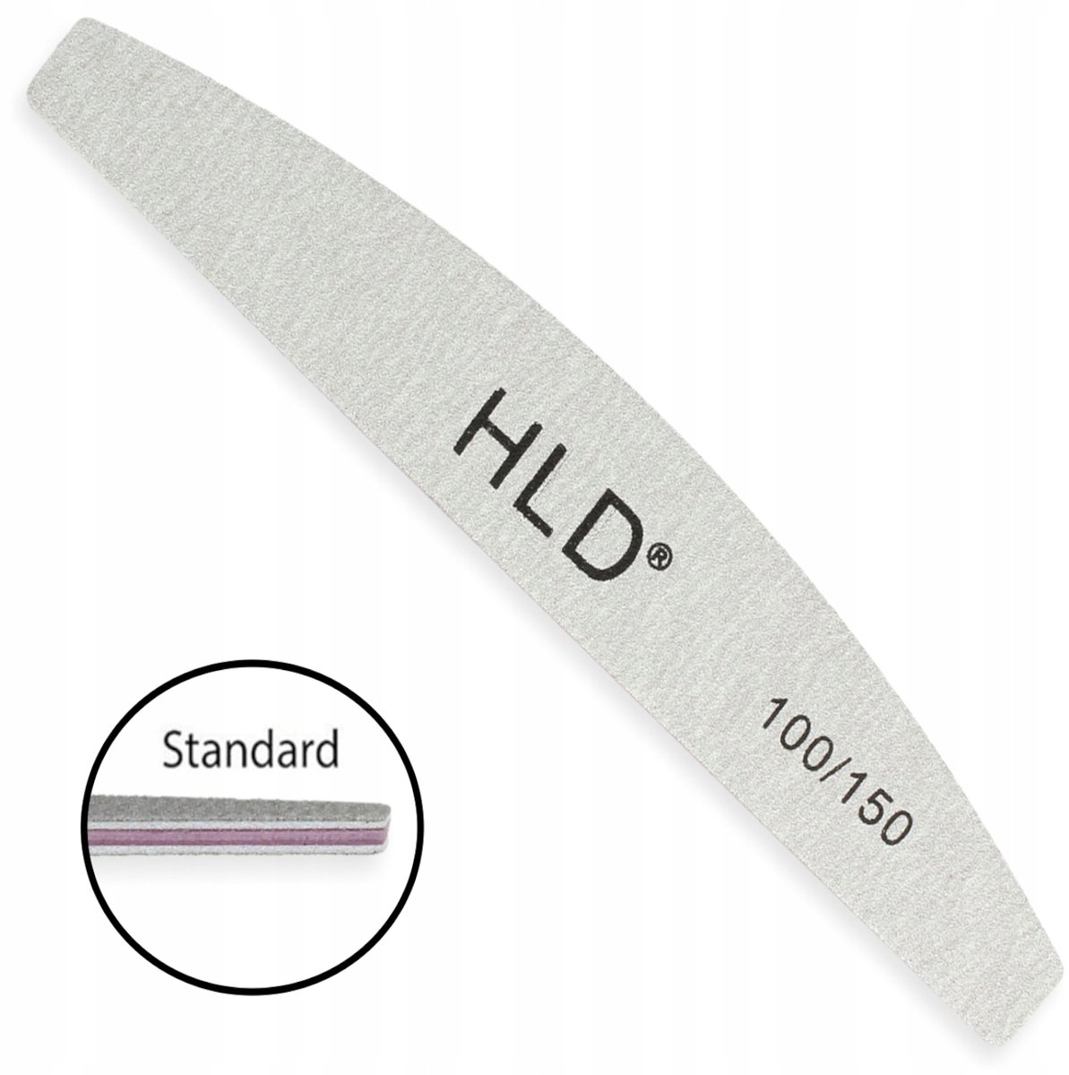 HLD Premium Nagelvijl Halve Maan 180/240 - Hygiënisch Verpakt