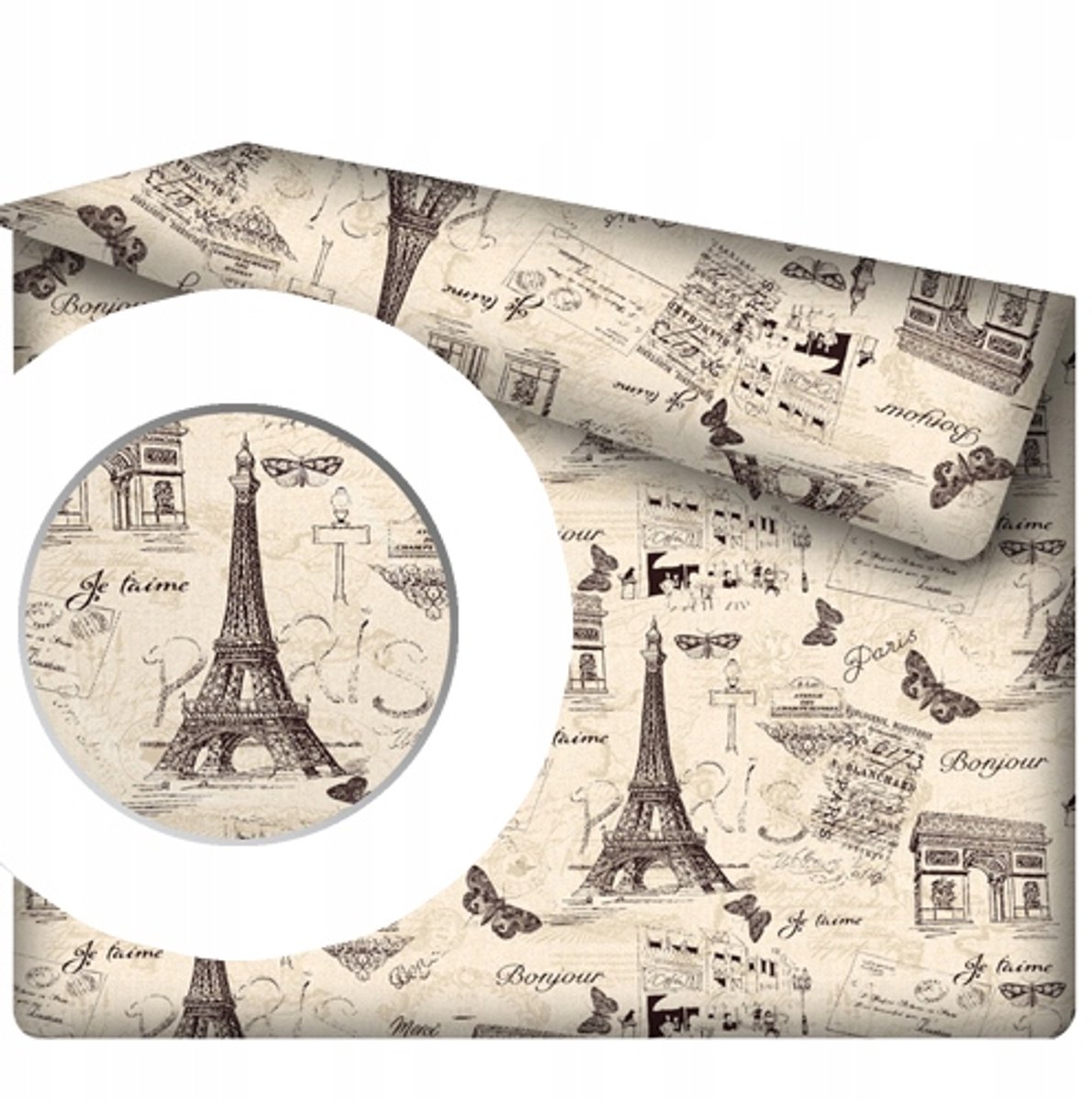 Paris Katoenen Hoeslaken Zonder Elastiek 140x200 cm