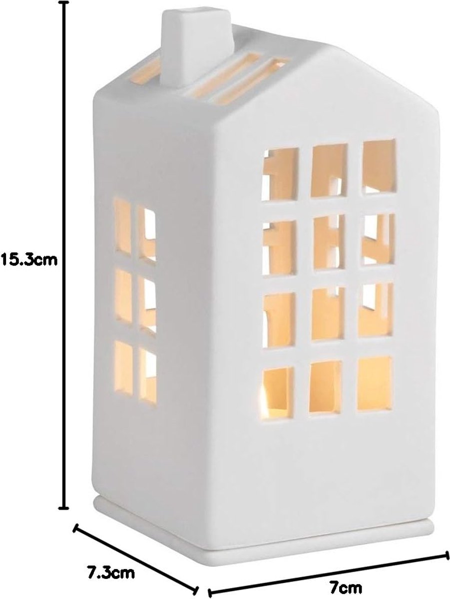 Unyqoos® Charmant miniatuur lichthuis als sfeervolle decoratie voor uw interieur