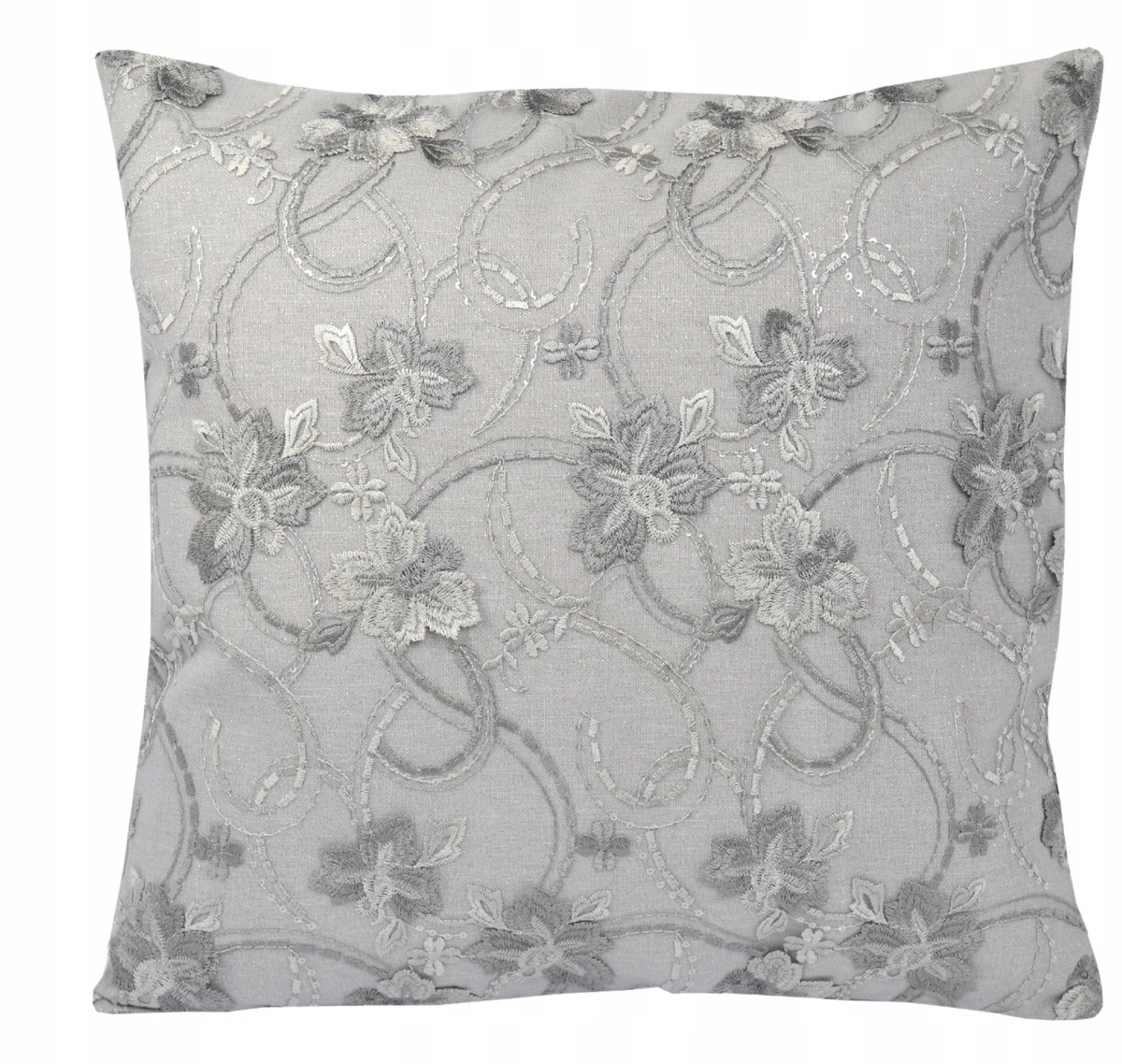 Nela Decoratieve Kussensloop 42x42 cm - Grijs