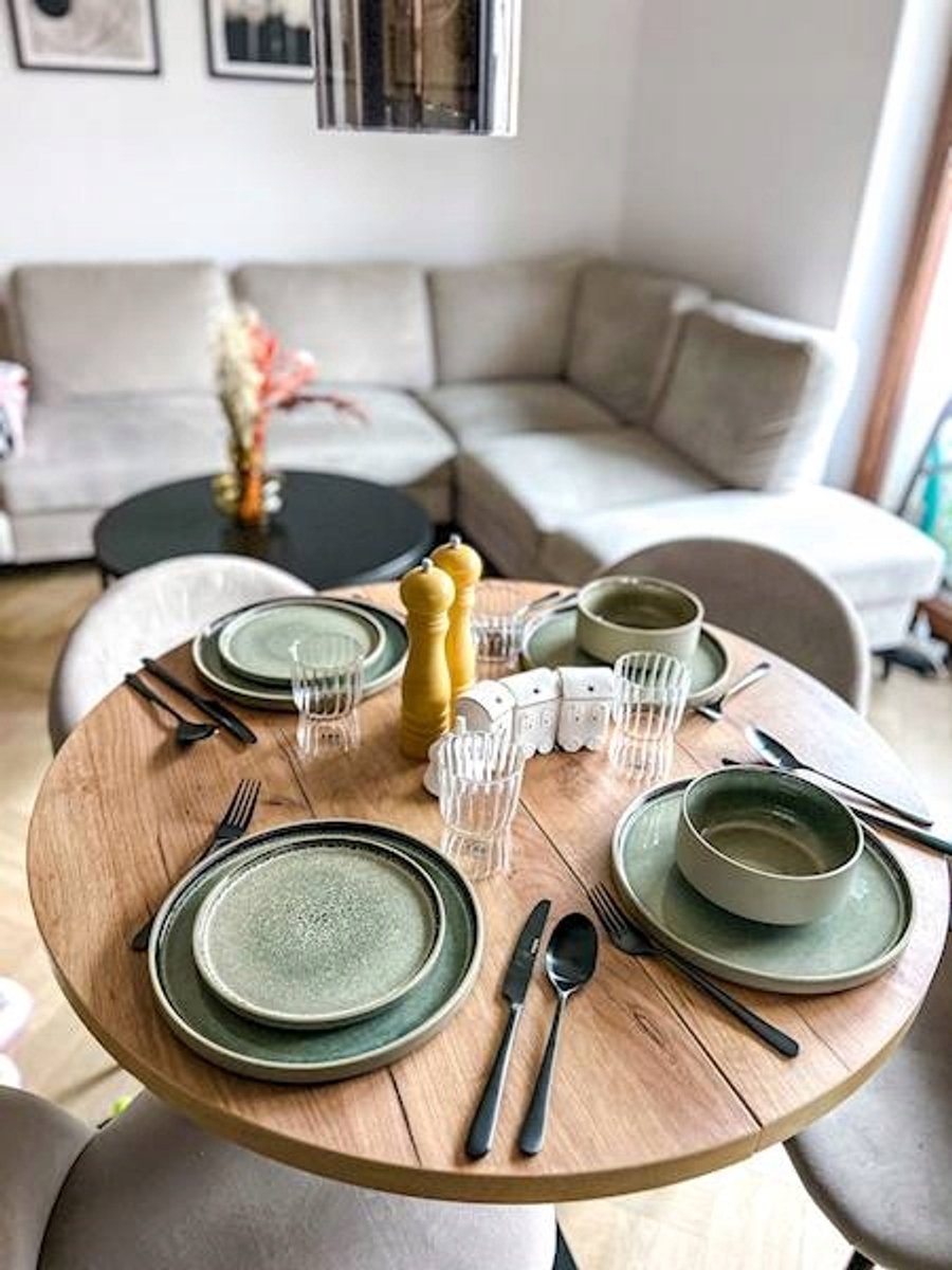 Servies FIRE GREEN 18-delig Keramiek voor 6 personen