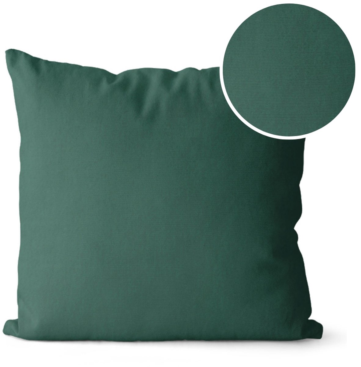 Decoratieve Kussenhoes LILY 40x40 cm - Zacht Velours, Groen