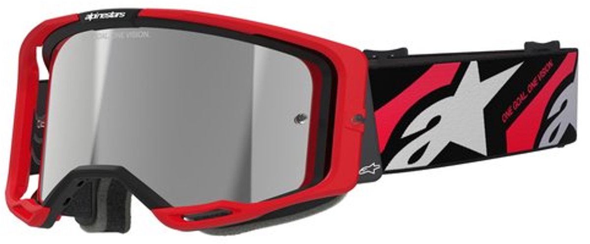 Alpinestars Vision 8 Motorcross Bril - Rood
