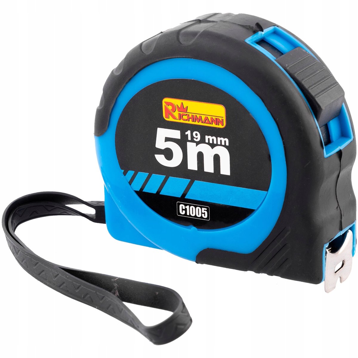 Richmann Rolbandmaat 5m/19mm met Antislip Grip