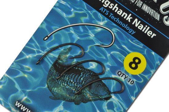 Carp'R'Us Longshank Nailer Haken Maat 4 - 10 Stuks van Carp'R'Us — afbeelding 2