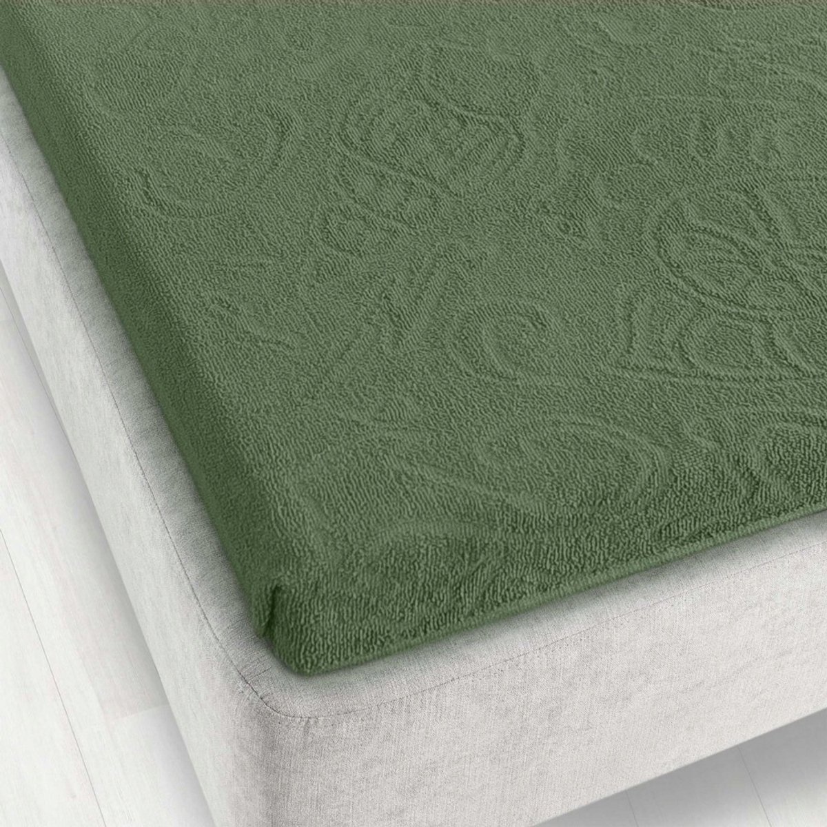 Zwoltex Jacquard Bedlaken TULIPAN 4 Groen 175x220