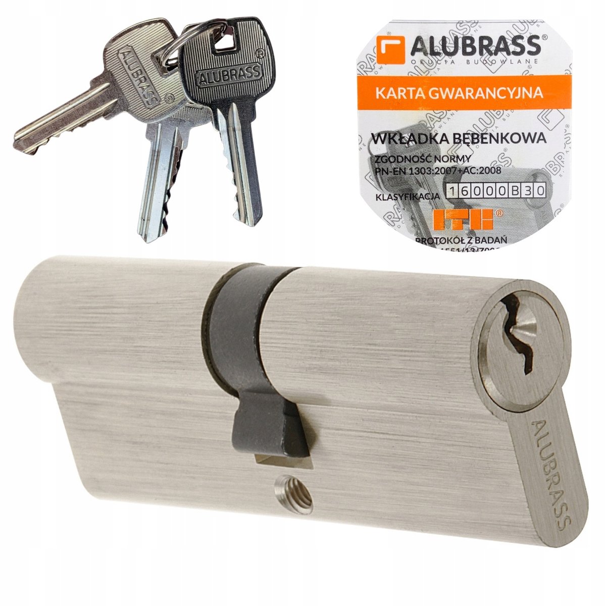 Alubrass Dubbele Cilinder 50/60 Nikkel Satin - Veilig en Weerbestendig