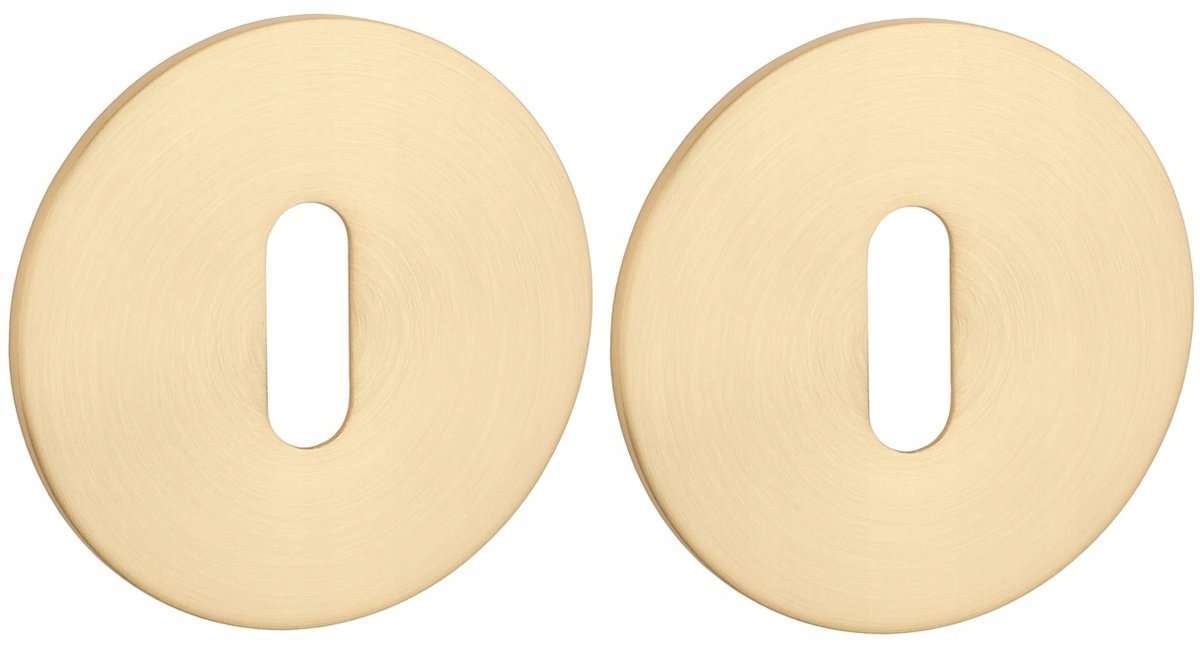 STERKE ovale rozet 3 mm mat goud - sleutelgat