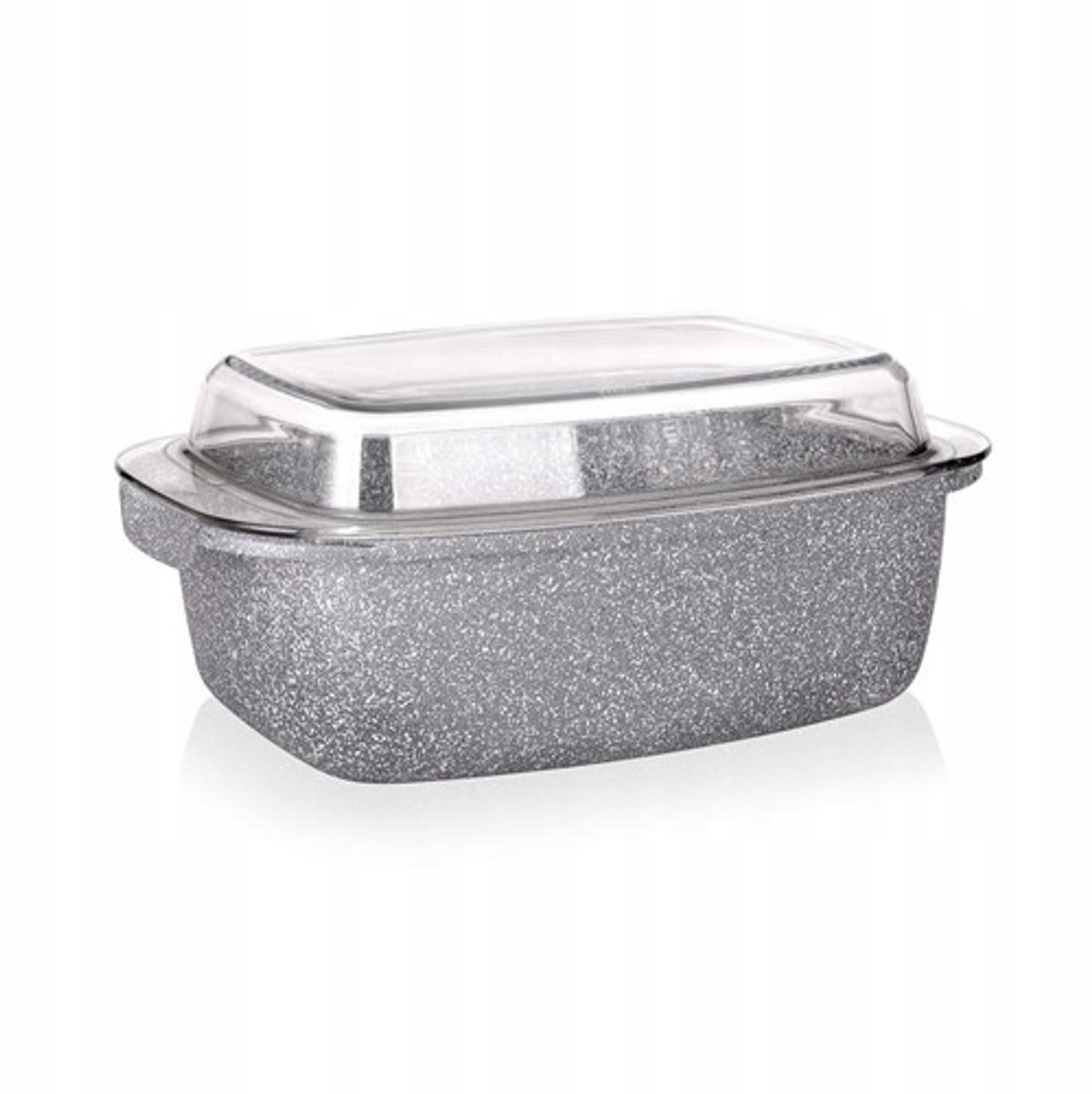 Banquett Granite Braadpan met Antiaanbaklaag & Glazen Deksel - 5.7L