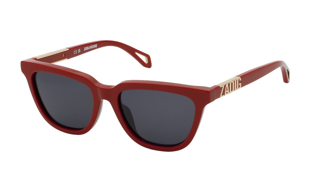 Zadig&Voltaire SZV403 06XX ROSSO PIENO LUCIDO 53/17/140 Vrouw Zonnebrillen