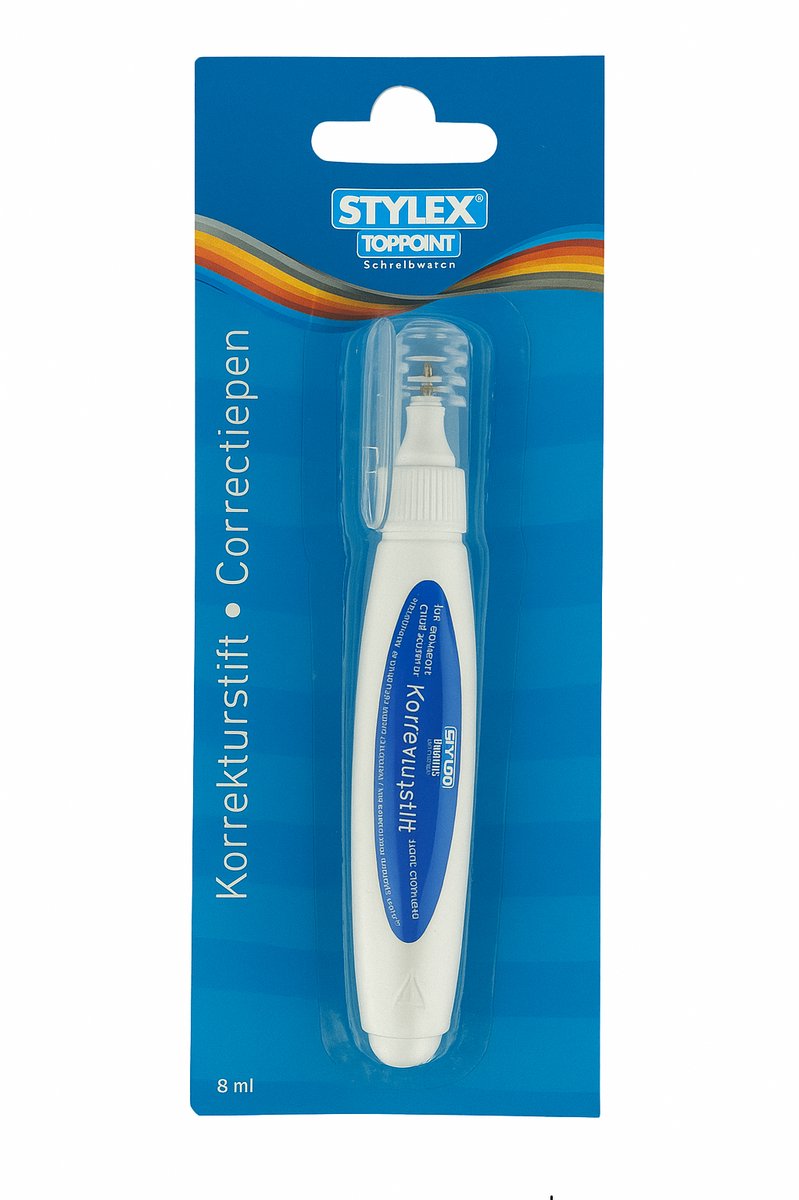 Stylex - Correctiepen Wit - 8 ml - Fijne Punt - Sneldrogend