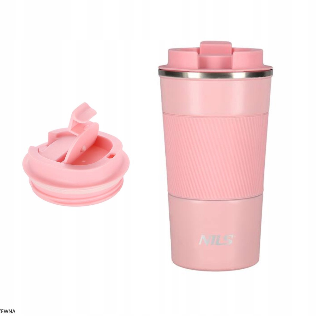 Nils Camp Thermosbeker Roze 510ml met Antislip Grip