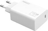45w usb C oplader - Snellader - Oplader - Usb C adapter - Origineel Phreeze - Wit