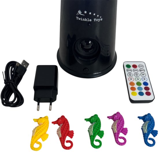 Led Zee paardjes bubbel lamp- 50 cm hoog-met ingebouwde bluetooth muziek speler — afbeelding 2
