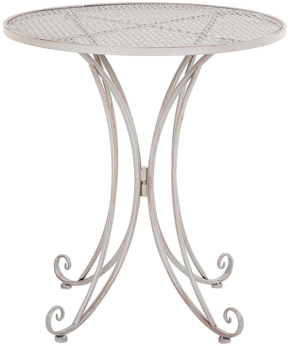 CILENTO - Tuintafel - Lichtgrijs - 71 x 71 cm - Metaal