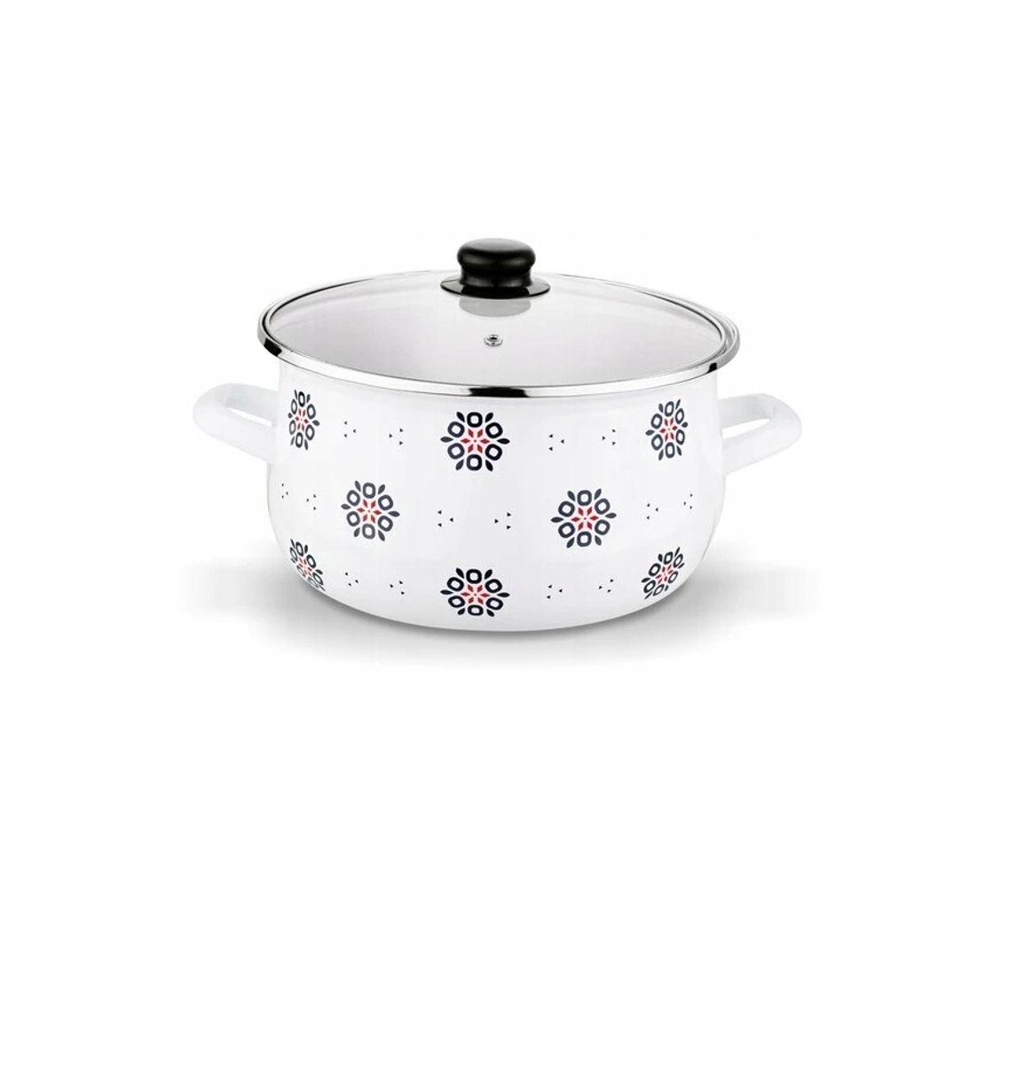 Tadar Traditionele Emaille Pan 5,5L - Folklore Design