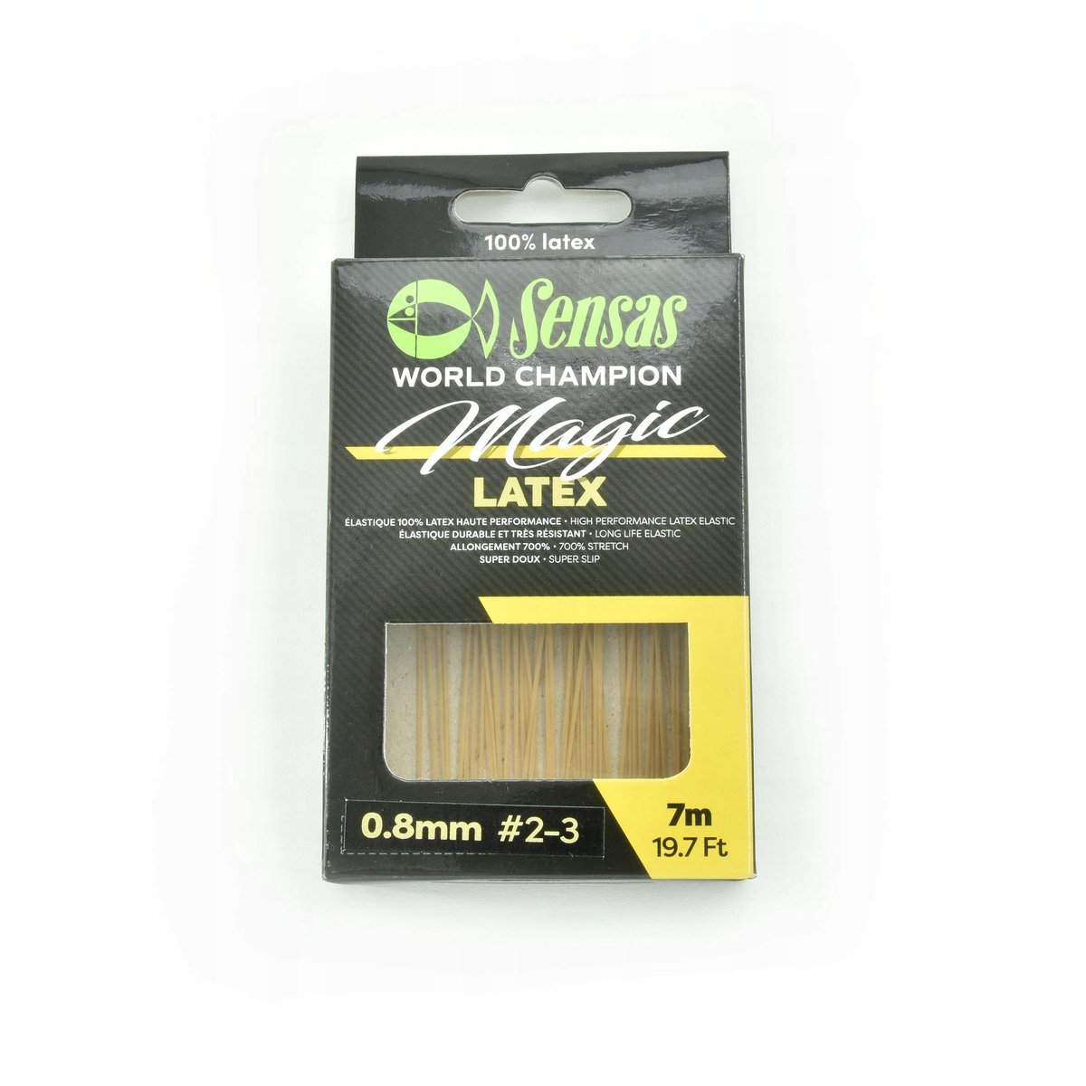 Sensas Magic Latex Elastiek 0.7mm 7m - Zacht en Sterk