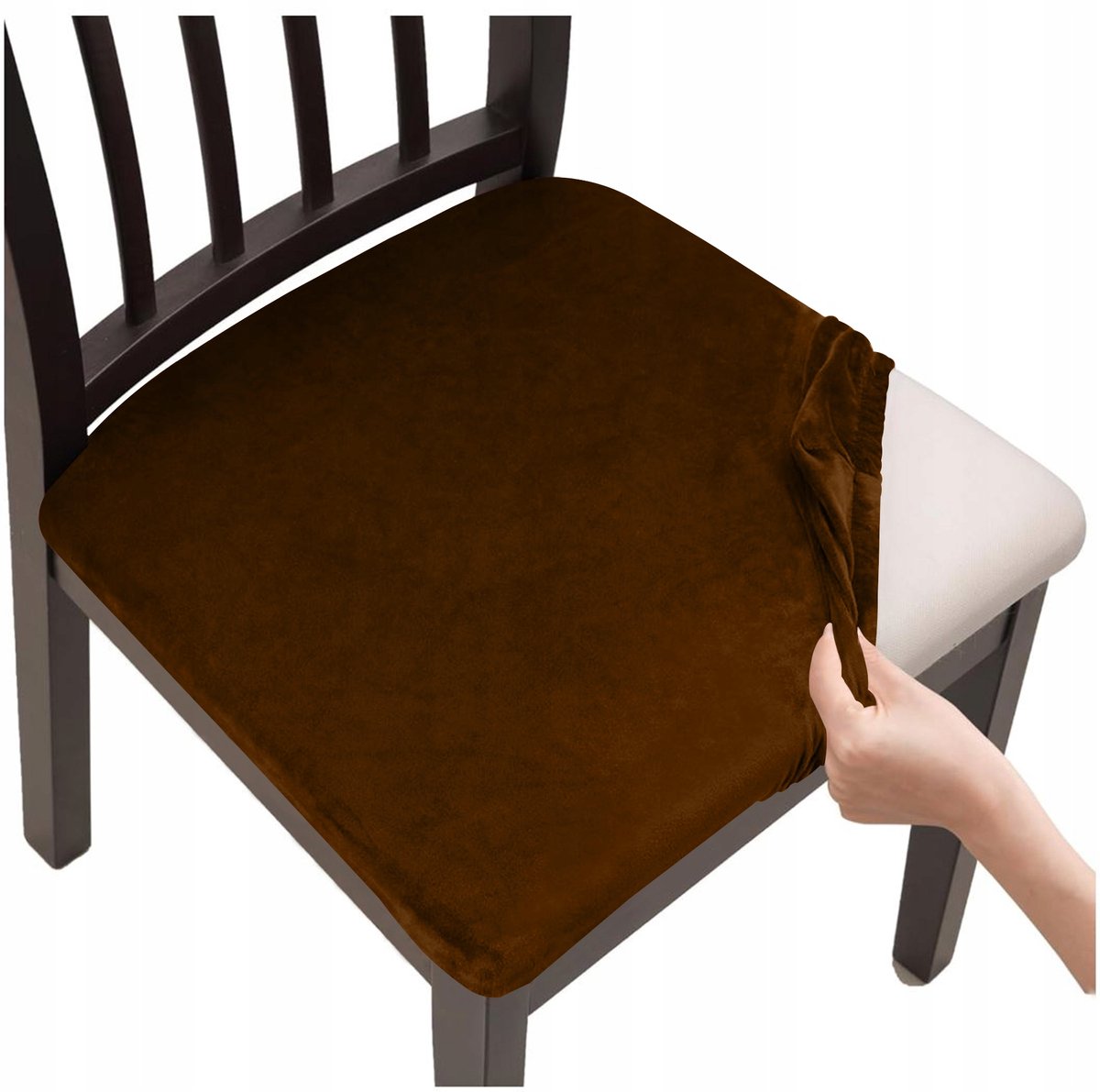 Universele Stoelhoes Bruin Elastisch 40x40cm - Stijlvolle Bescherming