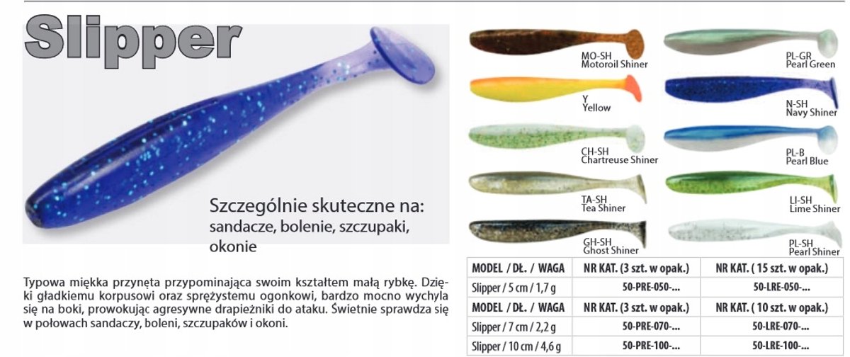 Robinson Slipper Gummi 10cm GH-SH - Zachte Kunstaas voor Roofvis