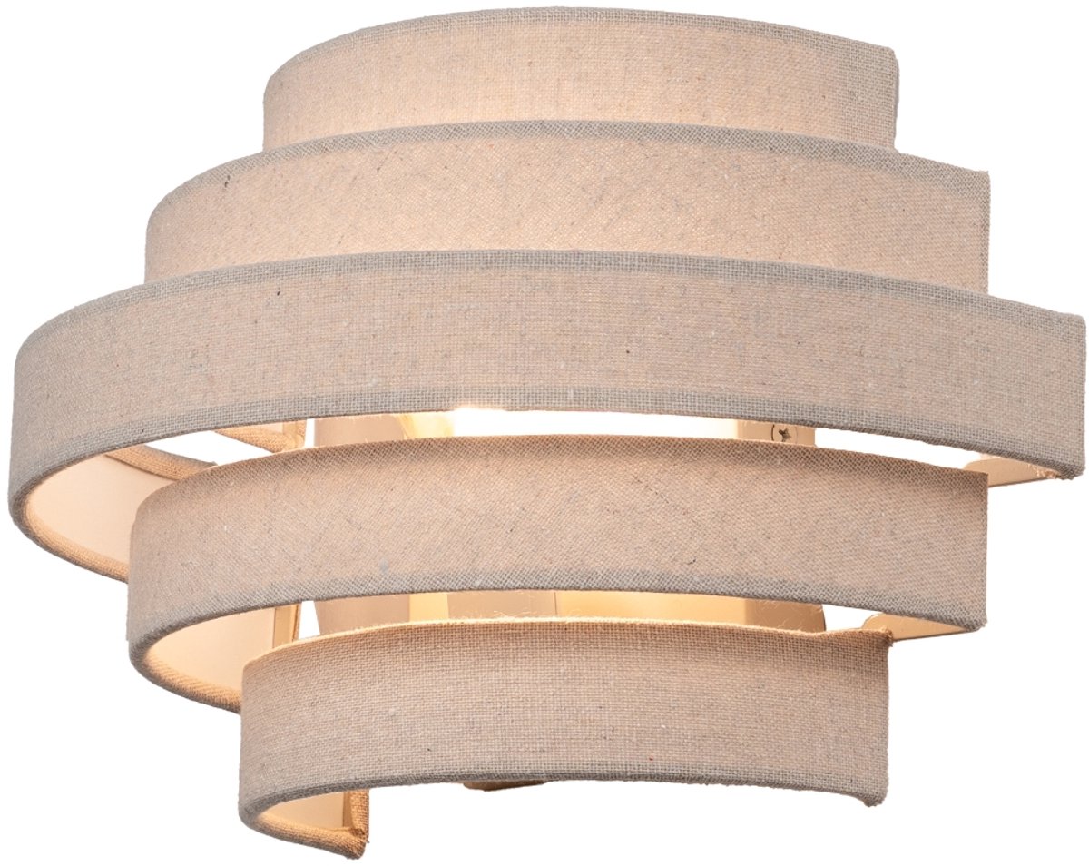Lumidora Wandlamp 75404 - Voor binnen - POLIGNANO - E14 - Beige - Zand - Metaal