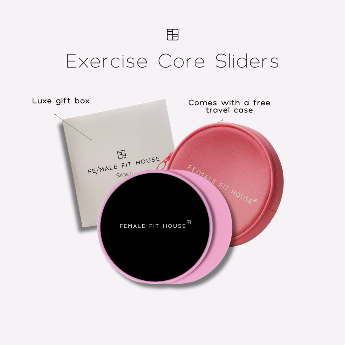 Female Core Sliders Pilates Sliding Discs voor Core Training - afbeelding 2