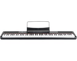 Digitale piano 88 toetsen - Met gratis lessen - incl. pedaal - Zwart Fazley FSP-200-BK
