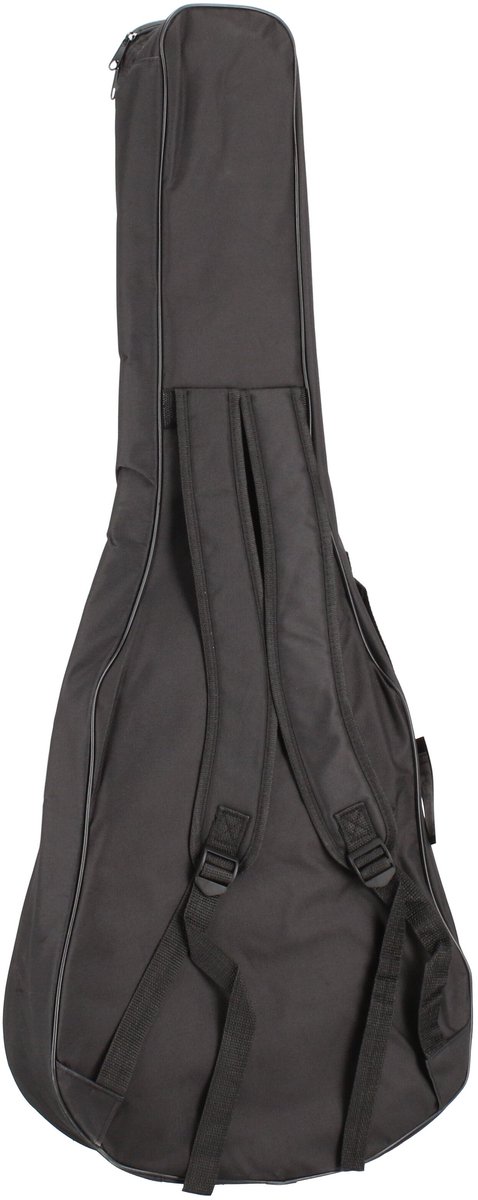 Basic gigbag voor 3/4 western gitaar zwart Fazley Carrier B3WB