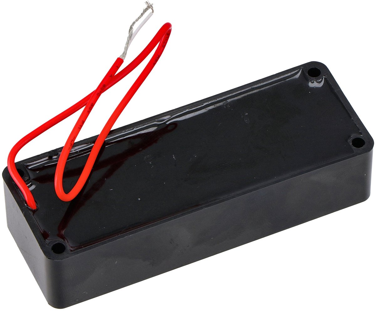 Basgitaar soapbar brugelement zwart Fazley 10595