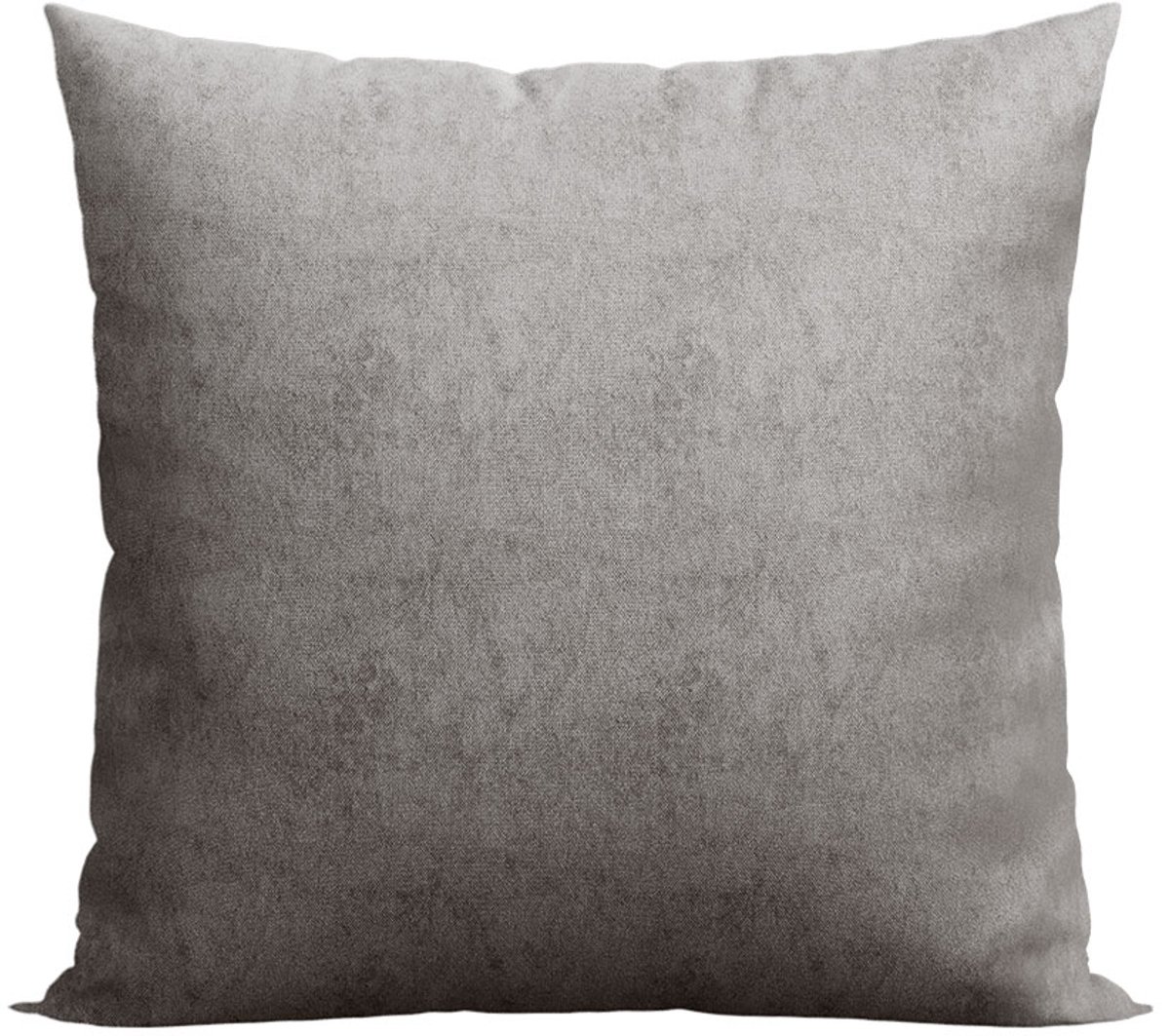 Decoratieve Kussenhoes 40x40 cm - Zacht Bruin/Grijs Velours met Rits
