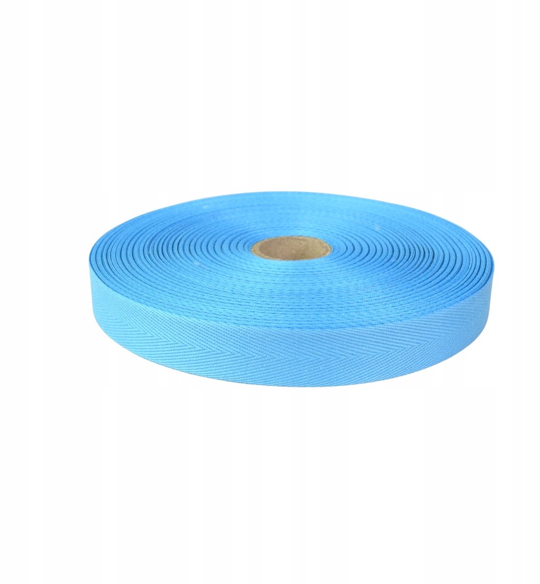 Ariadna Visgraat Band 20mm Blauw - 50m Polyester Katoenrol