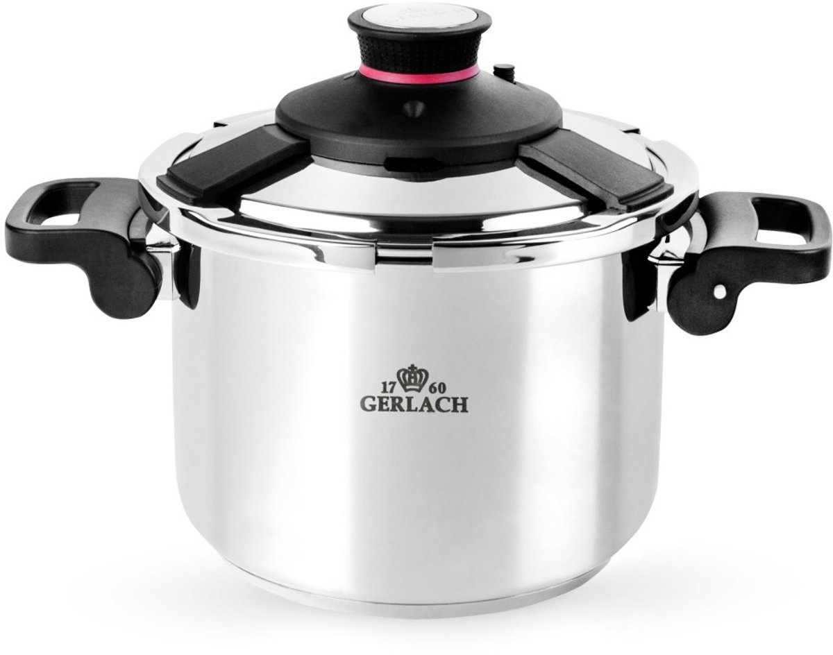 Gerlach Ambiente Snelkookpan 6L - RVS 18/10