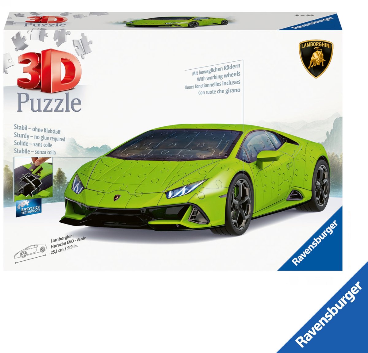 Ravensburger 3D Puzzle Lamborghini Huracan Evo 108 Stukjes