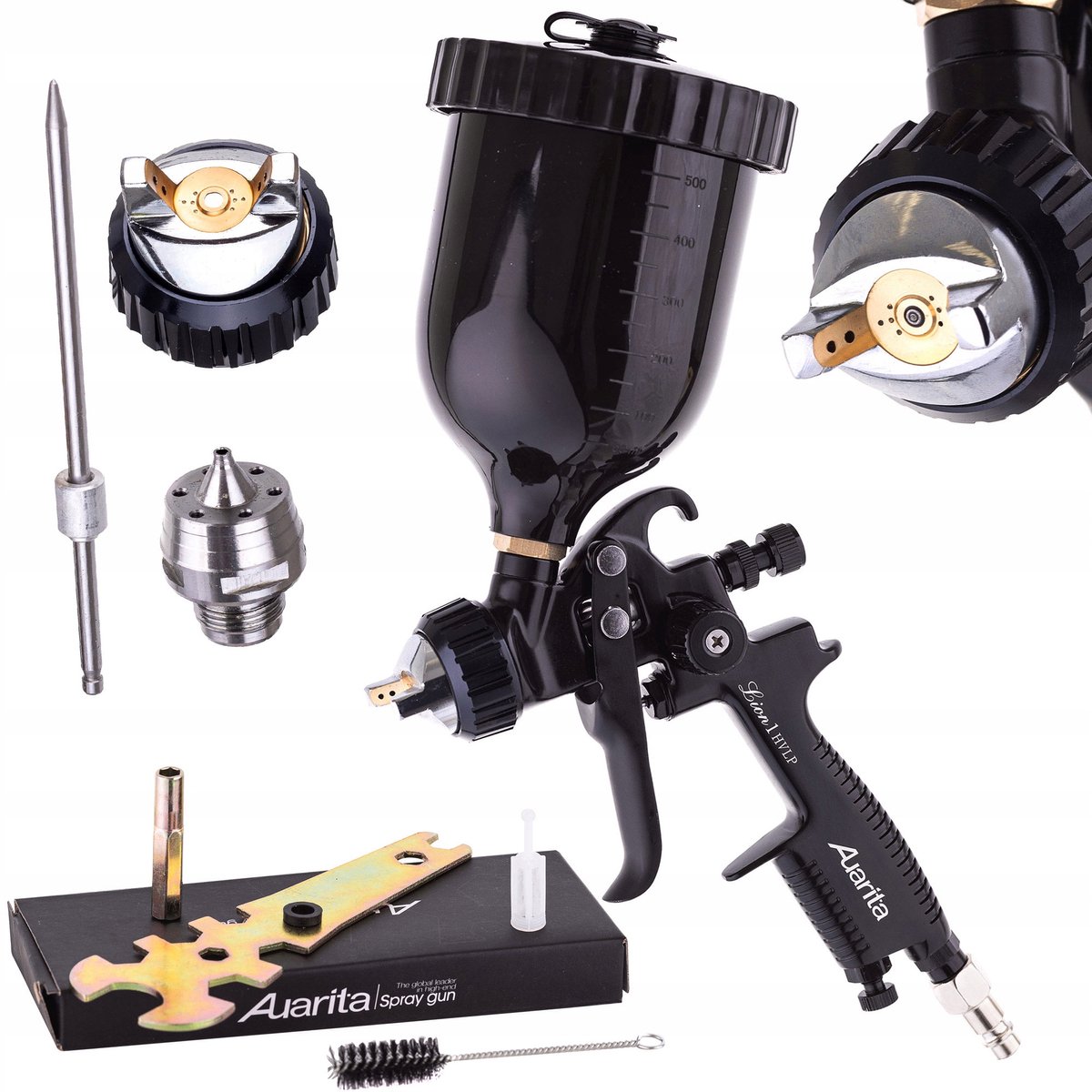 auarita leon 1 hvlp spitpistool 2.0mm + 1.3mm tank 600ml tank 600ml