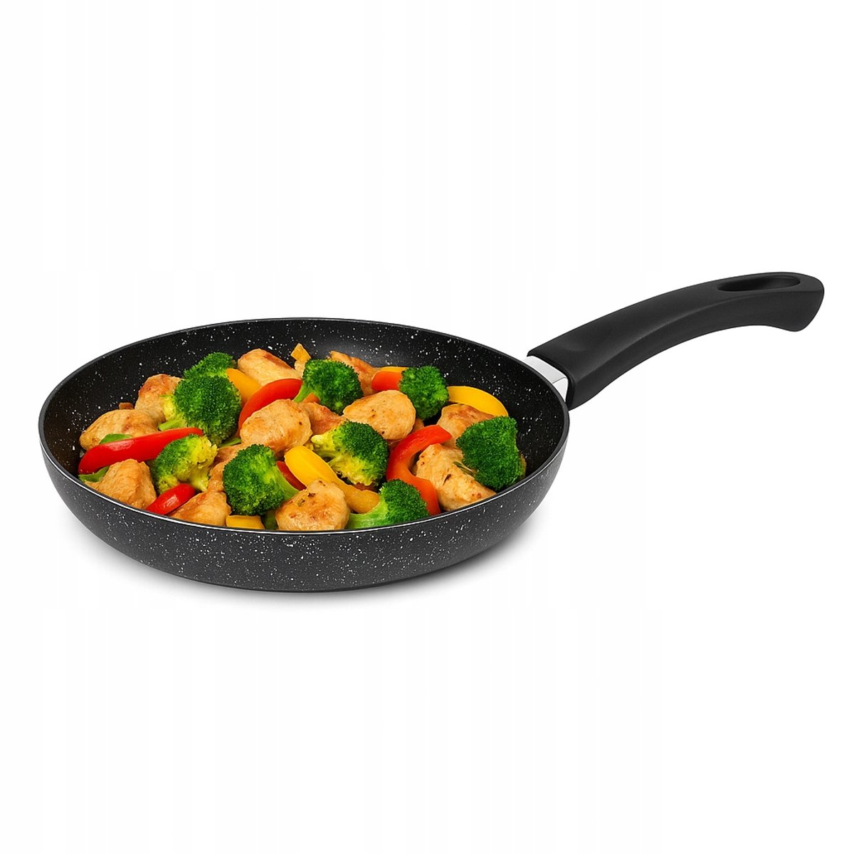Tadar Marmara Koekenpan 24cm - Anti-aanbak, Marmerlook, Gesicht voor Inductie