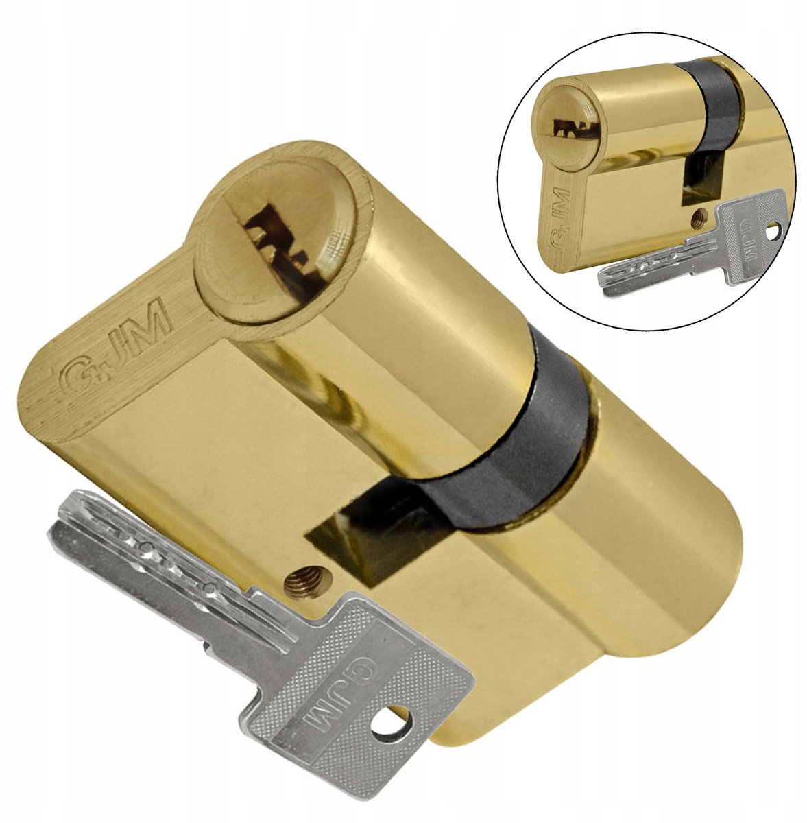GJM Cilinderslot Messing 35/35 met 6 Boorsleutels