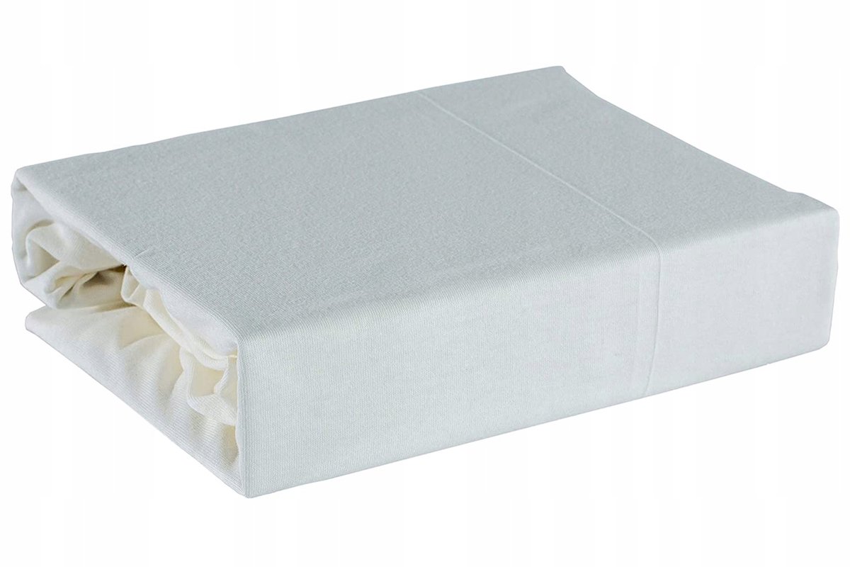 Jersey Hoeslaken met Elastiek 180x200cm Wit