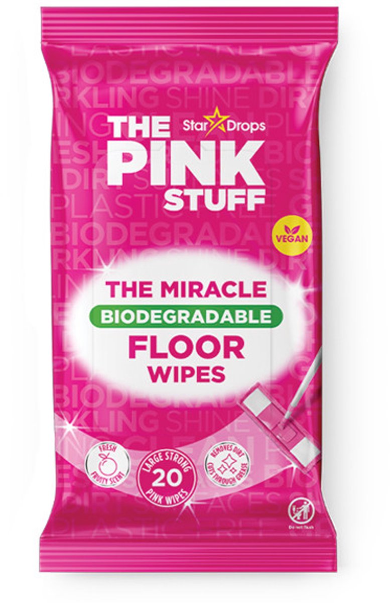 The Pink Stuff Het wonder biologisch afbreekbare vloerdoekjes - 20 stuks