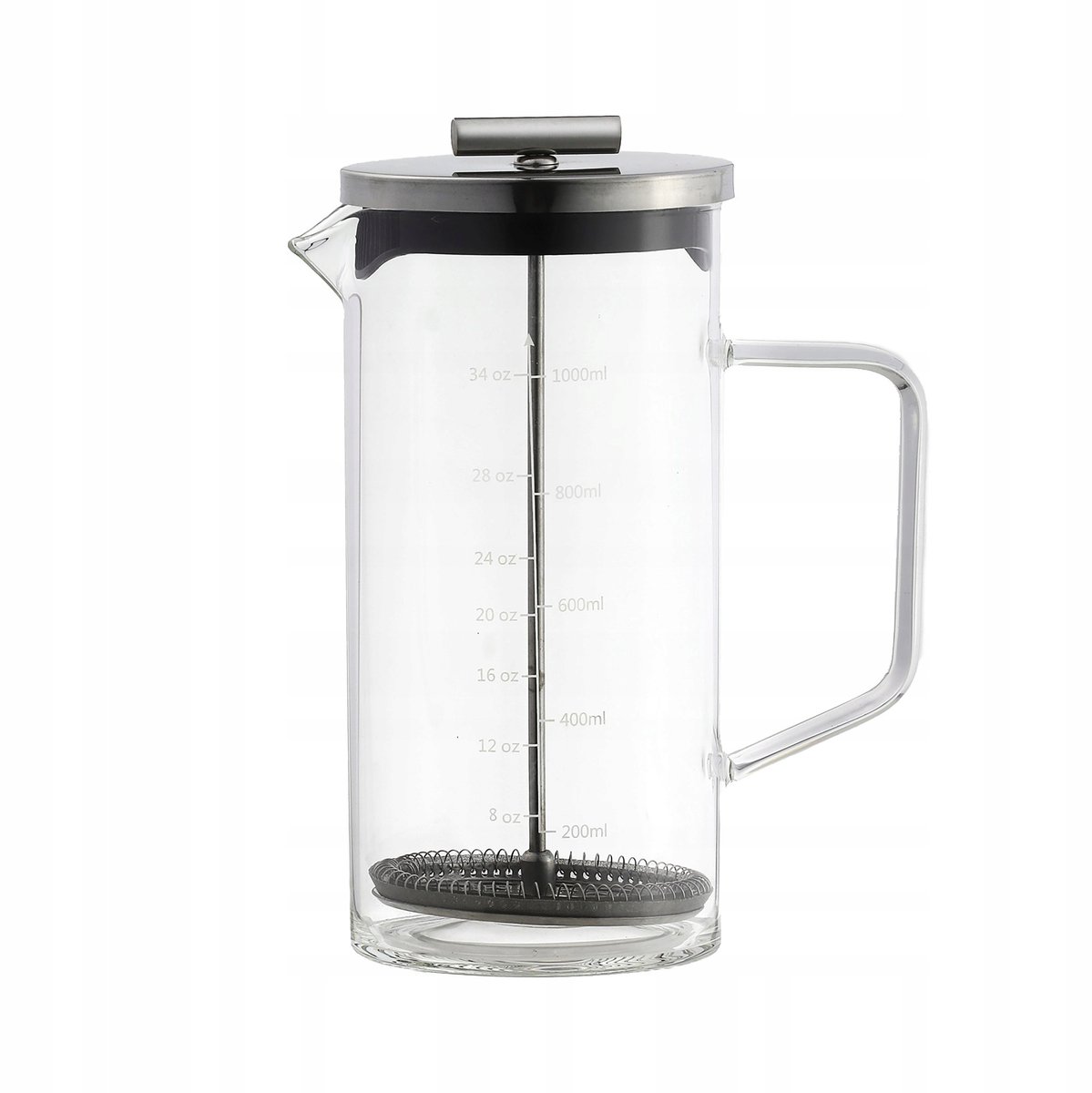 Ambition Griffin Koffiezetter - 1L Glazen Cafetière met RVS Filter