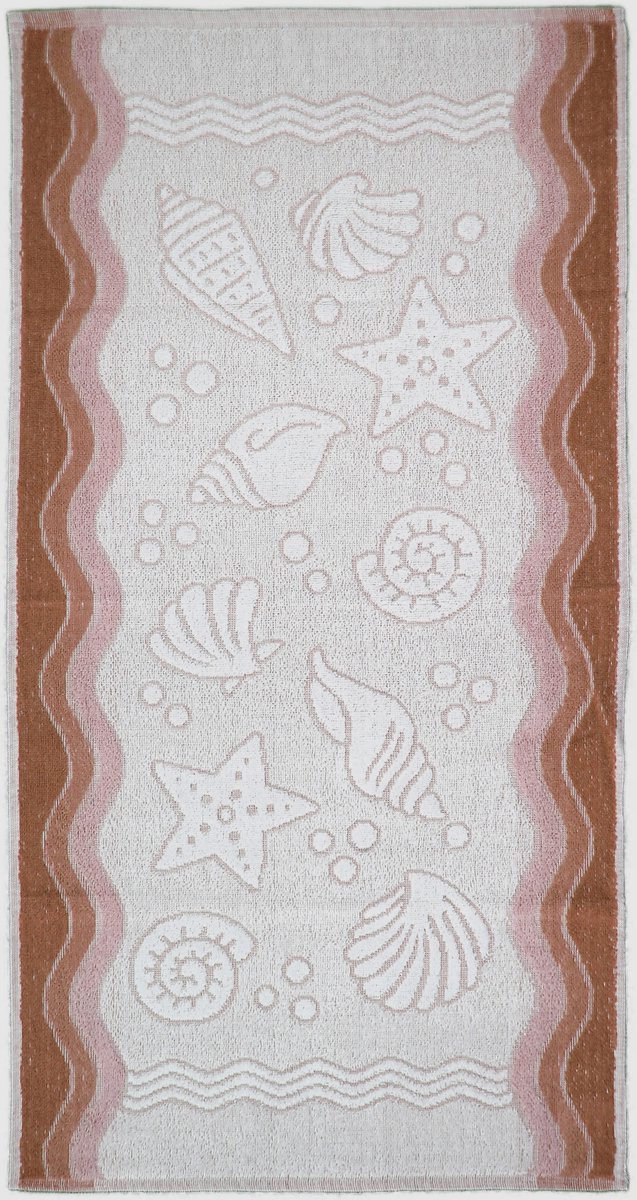 Zachte Flora Handdoek 50x100cm Katoen - Sneldrogend