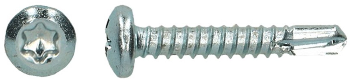 Zelfborende plaatschroef - Torx - DIN 7504M-T - 5,5 x 25mm - Verzinkt (500 stuks)