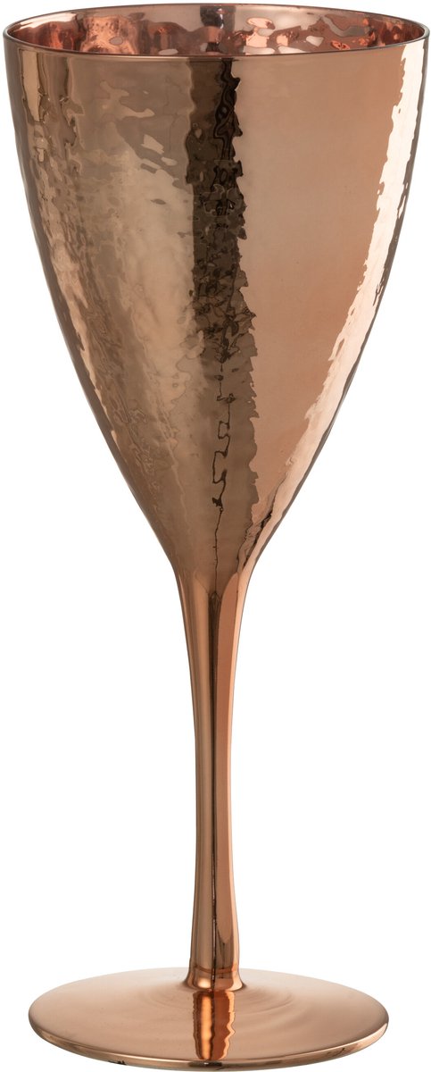 J-Line wijnglas Spiegel - glas - koper