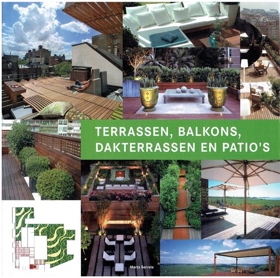 Cover van het boek 'Terraces, Balconies, Roofgardens & Patios' van Marta Serrats