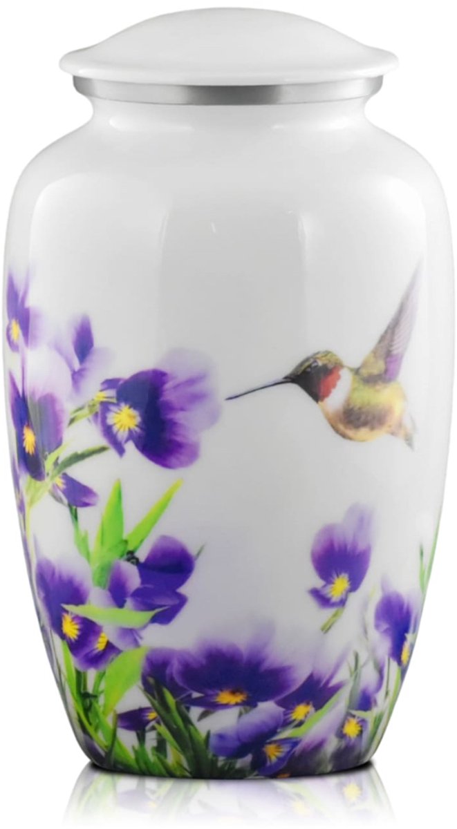 Akerz urn kolibrie - 3.5 Liter - Crematie Urn - Voor Huisdieren of Menselijk As - Crematie As - Urn - Begrafenis