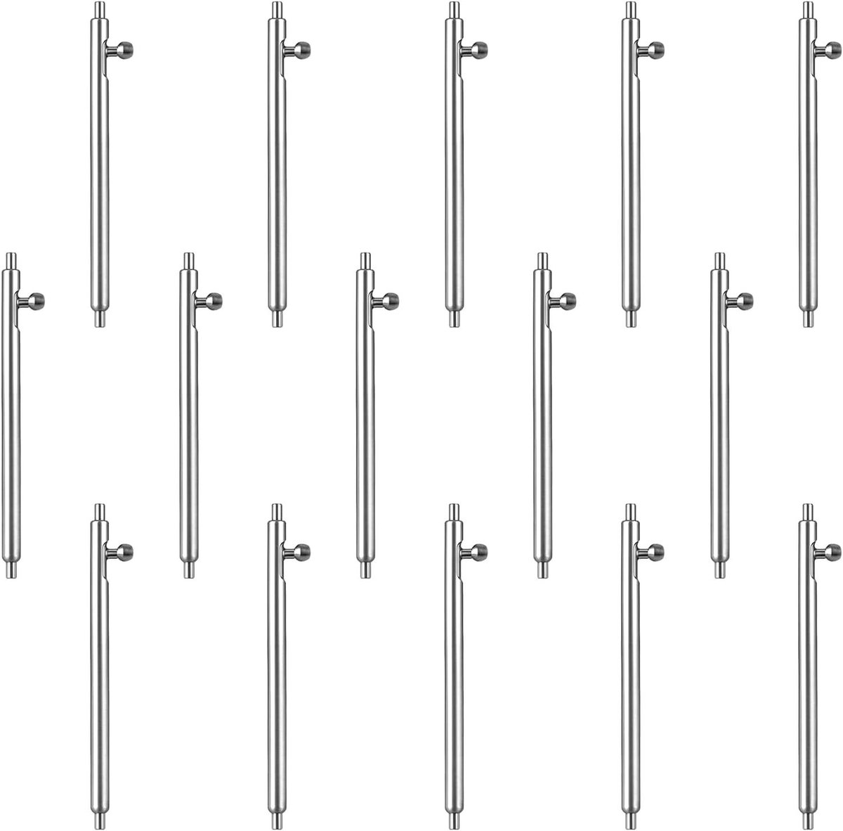 Vervanging Spring Bars Set - 15 stuks voor Quick Release Horlogebanden - RVS Pins - Horlogeband Pins 20-22 mm