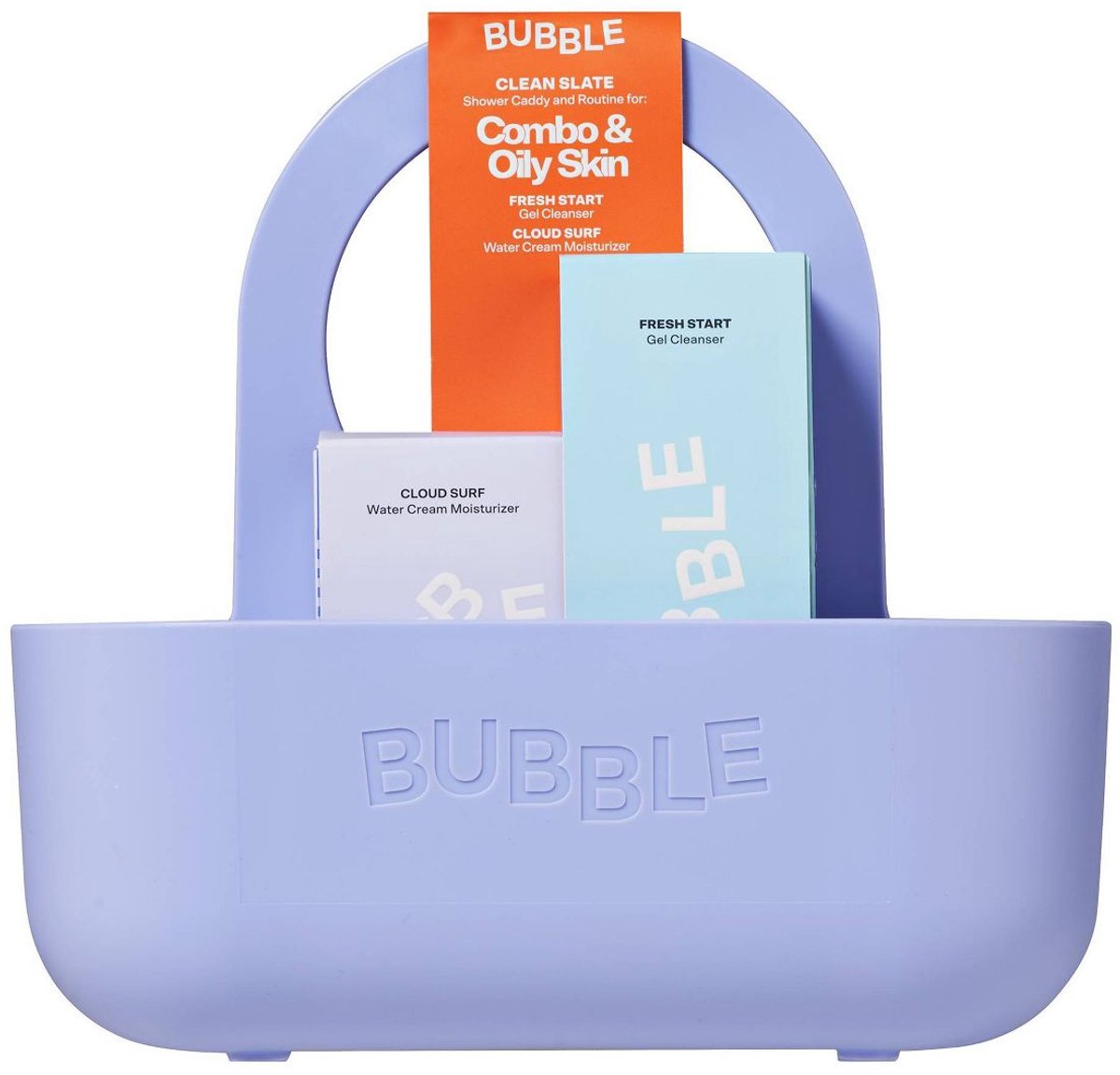 Bubble Skincare Combo Skin Caddy – Shower Caddy & Routine Set – Voor Gecombineerde & Vette Huid