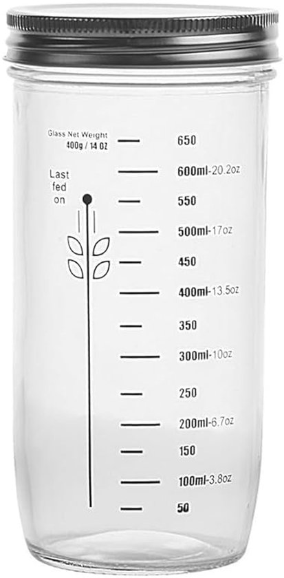 Zuurdesem Fermentatie Glazen Pot - Rood - Set van 1