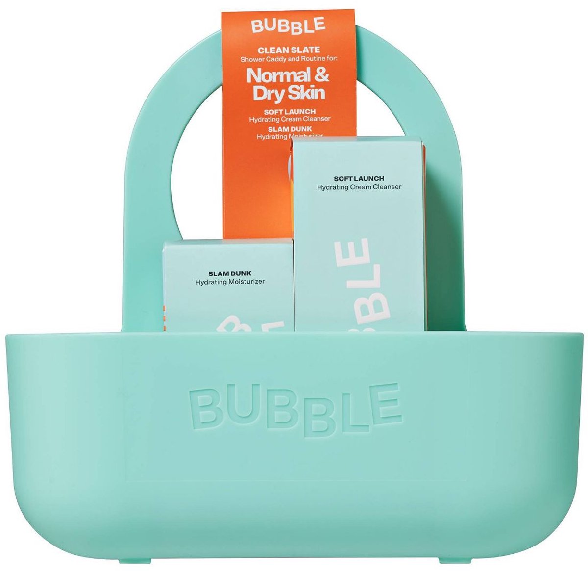Bubble Skincare Dry Skin Caddy – Shower Caddy & Routine Set – Normale & Droge Huid