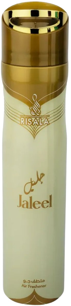 Air Freshener Jaleel by Risala – 300ml – Long Lasting Arabic Oriental Room Spray from Dubai – Woody, Amber, Musk & Spicy Fragrance