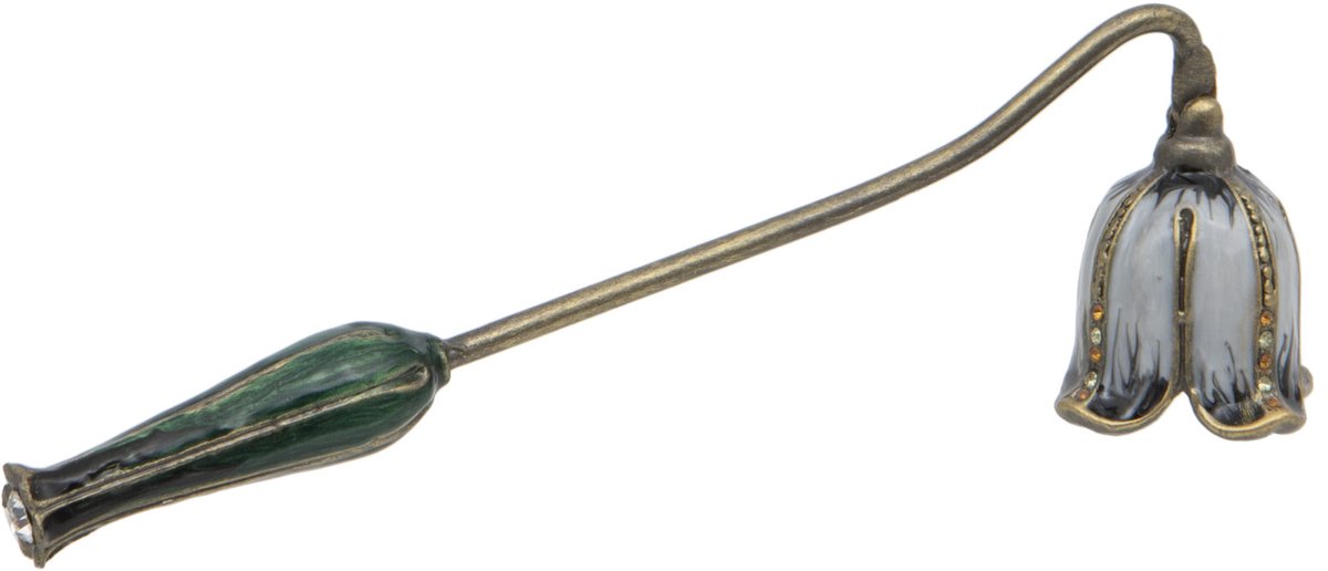Metalen kaarsendover - bloemenkelk